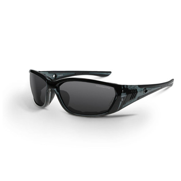 Crossfire 710 Black Frame Smoke Lens Anti-Fog Safety Glasses 3541 - Box of 12